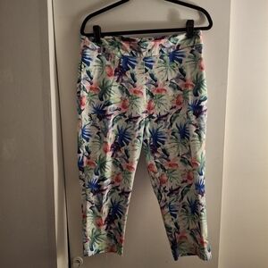 Casey Key Women's Floral Print Cropped Pants